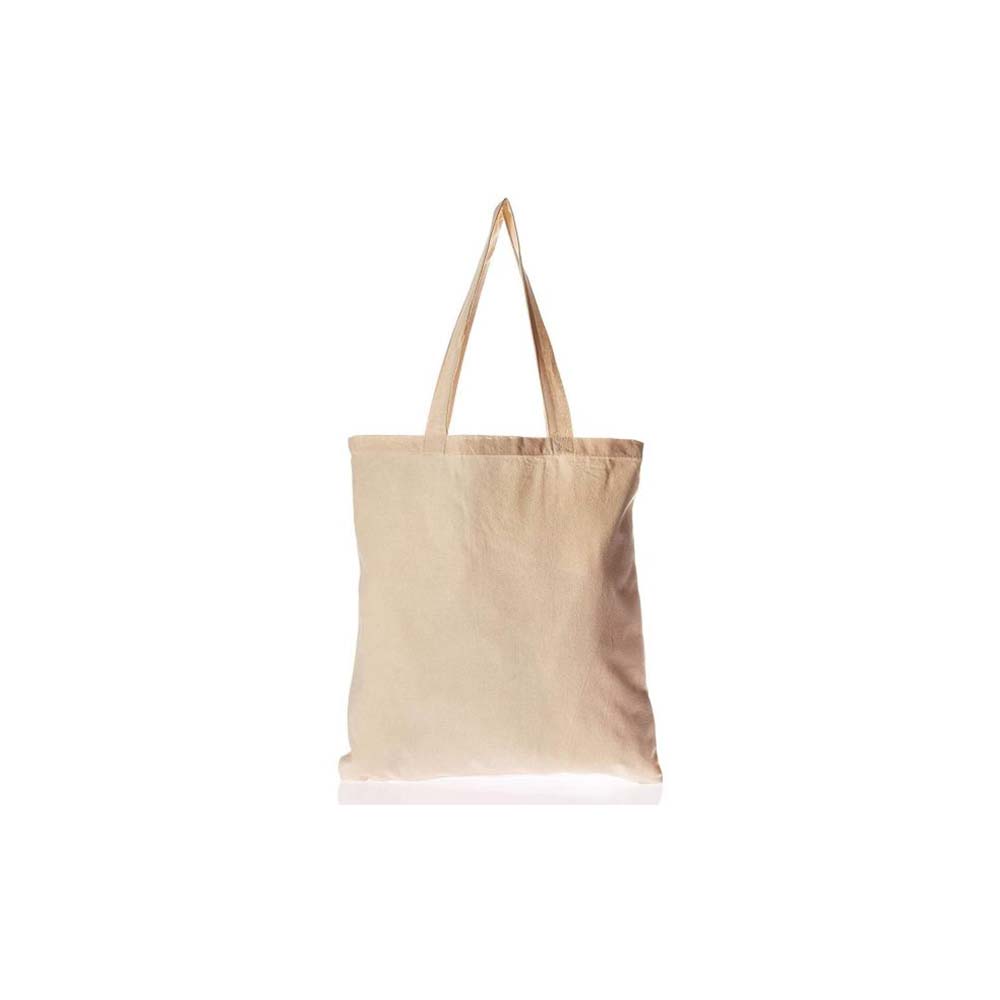 Brown Cotton Tote Bag