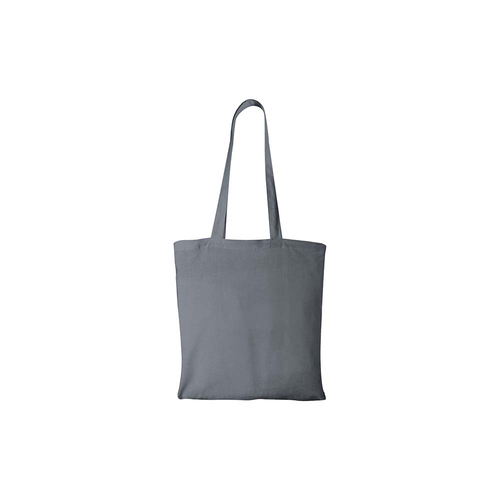 Dark Grey Cotton Tote Bag