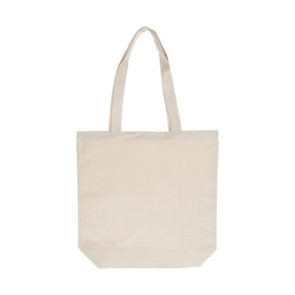 Cream (Off-White) Canvas Box Tote Bags